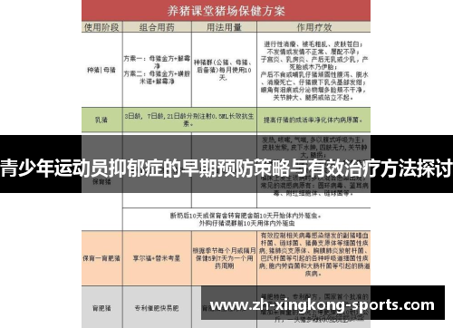 青少年运动员抑郁症的早期预防策略与有效治疗方法探讨